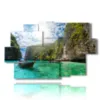 tableau avec photos plage de cuba - version: 9 pannelli 171x108cm