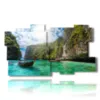tableau avec photos plage de cuba - version: 11 pannelli 184x104cm