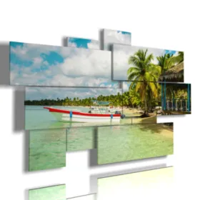 Paintings with beautiful photos of Cuba