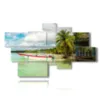 painting with beautiful photos of cuba - version: 8 pannelli 184x108cm