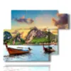 painting with photos of cuba landscapes - version: 6 pannelli 122x96cm
