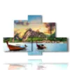 tableau avec photos de paysages de cuba - version: 6 pannelli 135x85cm