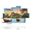 painting with photos of cuba landscapes - version: 10 pannelli 173x114cm