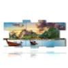 painting with photos of cuba landscapes - version: 13 pannelli 233x107cm