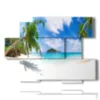 painting with photos of the sea of cuba - version: 6 pannelli 129x94cm