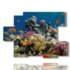 painting with tropical fish - version: 6 pannelli 129x94cm