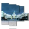 tableau avec photos de la ville de saint petersbourg - version: 5 pannelli 104x90cm