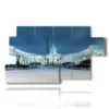 painting with photos of the city of st petersburg - version: 7 pannelli 157x90cm