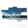 bild mit foto der stadt st petersburg - version: 7 pannelli 177x102cm