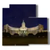 tableau avec photos des monuments de saint petersbourg - version: 5 pannelli 102x93cm