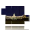 tableau avec photos des monuments de saint petersbourg - version: 5 pannelli 128x85cm