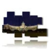 painting with photos saint petersburg monuments - version: 8 pannelli 171x100cm