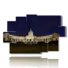 tableau avec photos des monuments de saint petersbourg - version: 9 pannelli 171x108cm