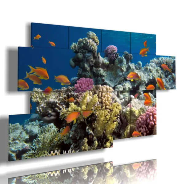 Paintings with tropical fish