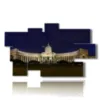 tableau avec photos des monuments de saint petersbourg - version: 9 pannelli 182x107cm