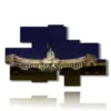 tableau avec photos des monuments de saint petersbourg - version: 8 pannelli 184x113cm