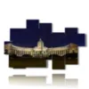tableau avec photos des monuments de saint petersbourg - version: 9 pannelli 185x115cm