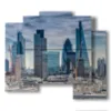 painting london financial district - version: 5 pannelli 89x77cm