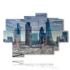 painting london financial district - version: 9 pannelli 164x114cm