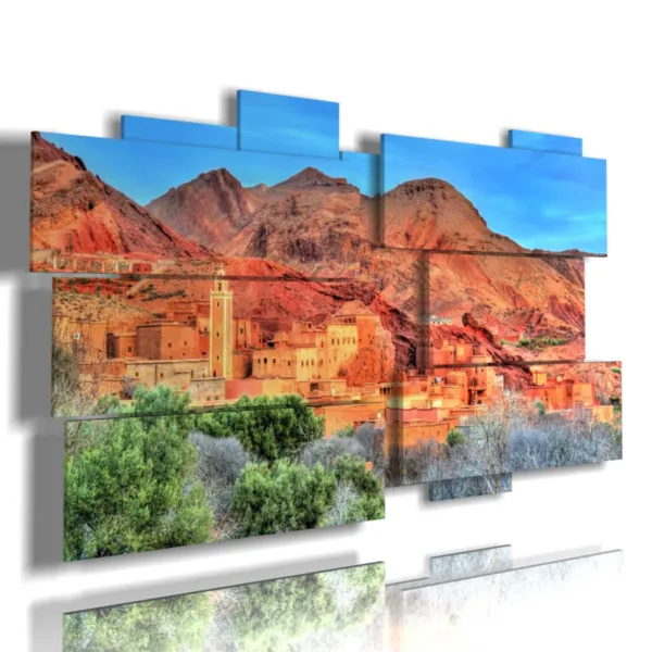 Paintings with photos of Morocco