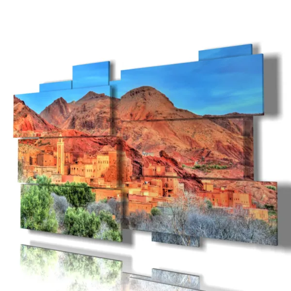 Impressions avec des images du Maroc