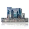 quadro london distretto finanziario - version: 7 pannelli 171x101cm