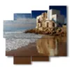 painting with photos of morocco images - version: 5 pannelli 106x98cm