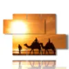 painting with beautiful images of morocco - version: 5 pannelli 128x85cm