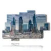 painting london financial district - version: 10 pannelli 173x114cm