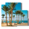 painting with photos egypt sea - version: 5 pannelli 102x93cm