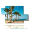 tableau avec photos egypte mer - version: 5 pannelli 128x85cm