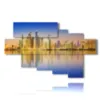 tableau avec photo ville de dubai - version: 7 pannelli 173x106cm