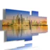 Painting with a photo of the city of Dubai