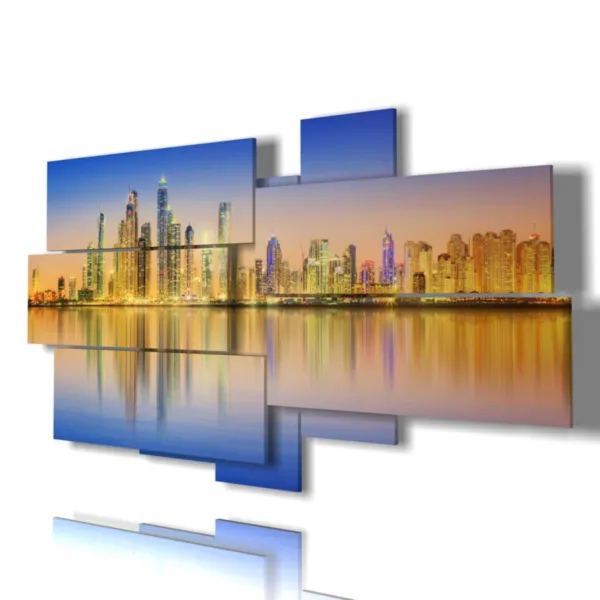 Prints of Dubai city
