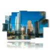 painting with photos of dubai skyscrapers - version: 9 pannelli 171x108cm