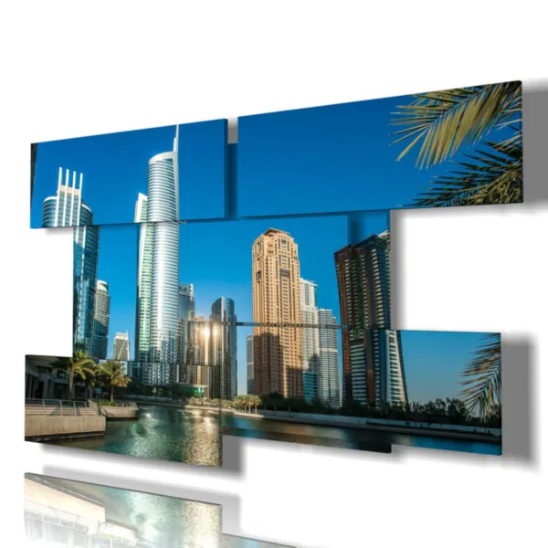 quadri con foto grattacieli Dubai