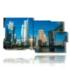painting with photos of dubai skyscrapers - version: 10 pannelli 183x100cm
