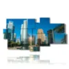 painting with photos of dubai skyscrapers - version: 8 pannelli 184x100cm