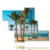 painting with photos egypt sea - version: 5 pannelli 135x104cm