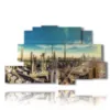 tableau avec photo panoramique de dubai - version: 9 pannelli 173x103cm
