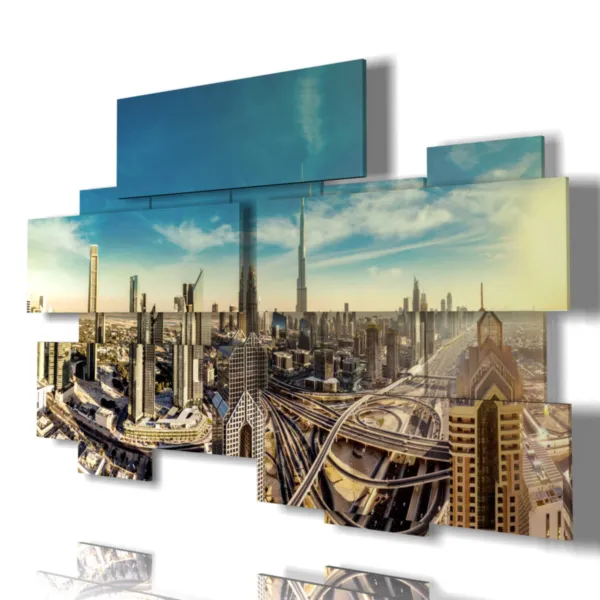 Drucke Panoramafoto von Dubai