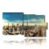 painting with panoramic photo of dubai - version: 10 pannelli 183x100cm