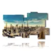 quadro con foto panoramica di dubai - version: 11 pannelli 193x115cm