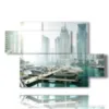 quadro con immagini di dubai - version: 5 pannelli 128x85cm