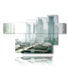 painting with images of dubai - version: 7 pannelli 173x108cm