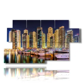 foto di Dubai di notte