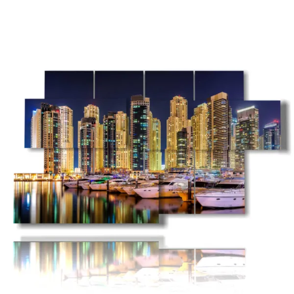 foto di Dubai di notte