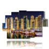 tableau avec photos de dubai la nuit - version: 9 pannelli 171x108cm