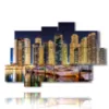 bild mit fotos von dubai bei nacht - version: 10 pannelli 173x114cm