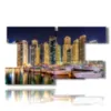 bild mit fotos von dubai bei nacht - version: 9 pannelli 177x101cm